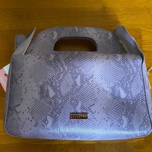 Skinnydip London Purple Faux Snakeskin Bag NWT